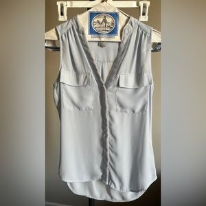 H&M Women's Sleeveless Blouse, Light Blue, Size 2